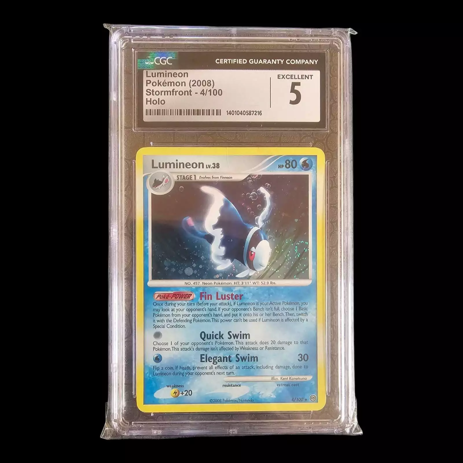 Lumineon (2008) Stormfront 4/100 CGC 5 - Image 1