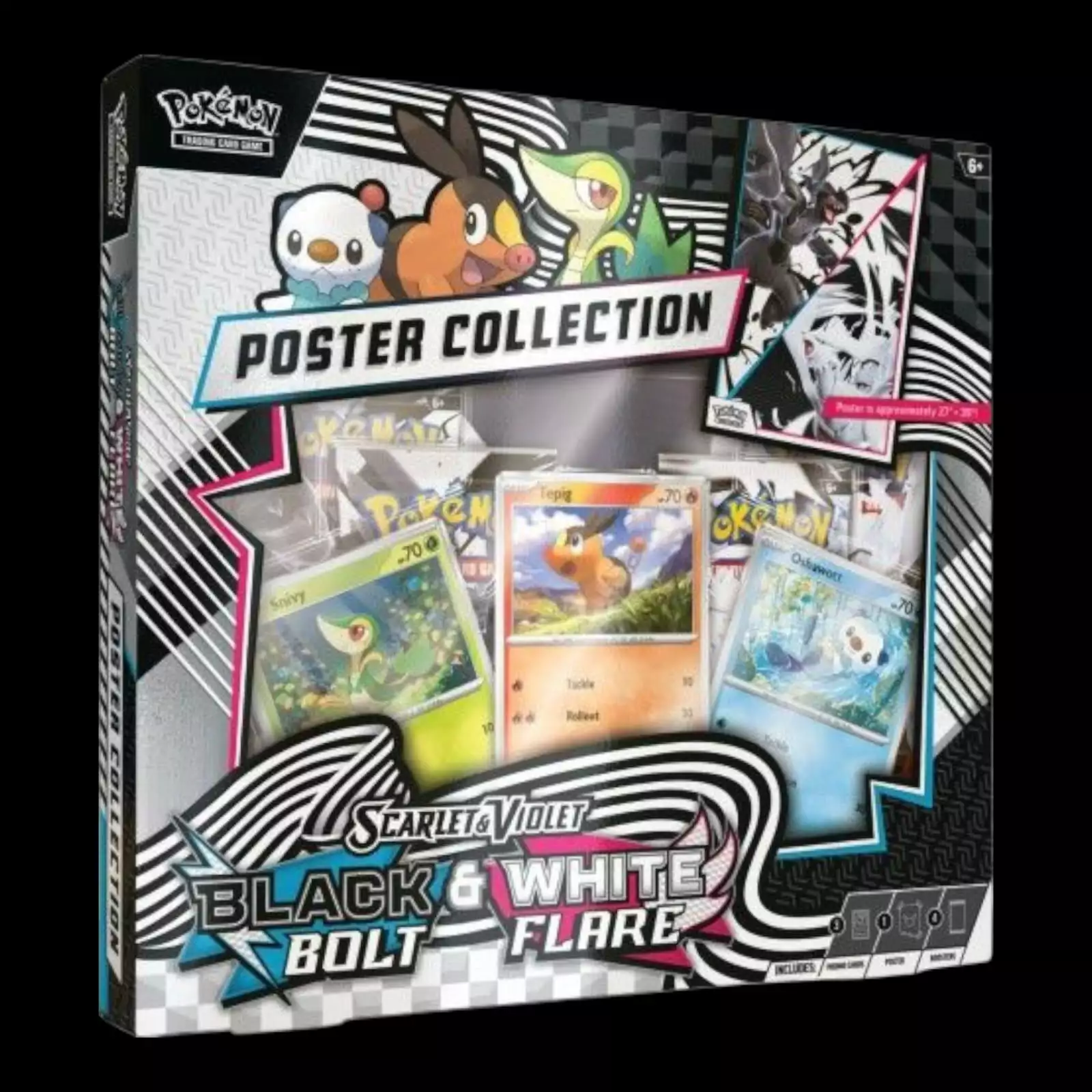 Pokémon Scarlet & Violet: Black Bolt & White Flare – Unova Poster Collection Box (4 Pack) (ENG) - Image 1